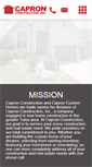 Mobile Screenshot of capronconstruction.com
